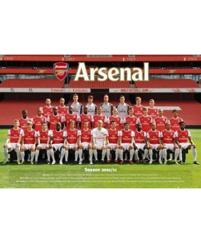 Arsenal Team Photo 10/11 - plakat