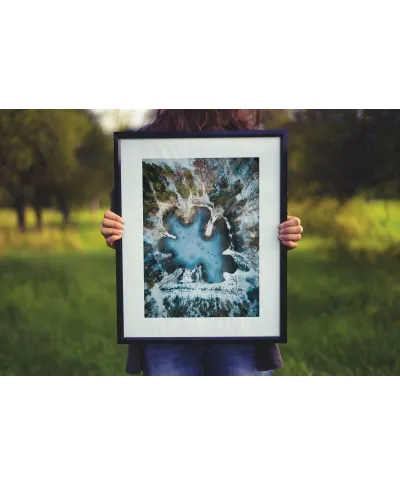 Zimowe jezioro - reprodukcja