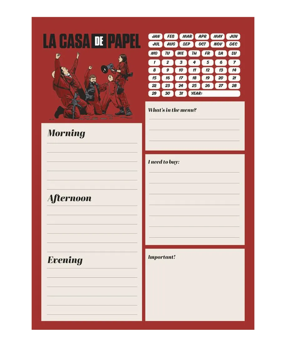 Dom z Papieru - planer dzienny A5