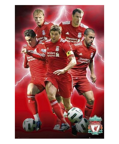 Fc Liverpool Players 10/11 - plakat