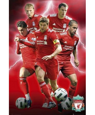 Fc Liverpool Players 10/11 - plakat