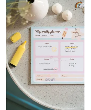 Pusheen - planer tygodniowy A4