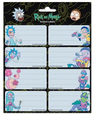 Rick and Morty Virus Attack - naklejki na zeszyt