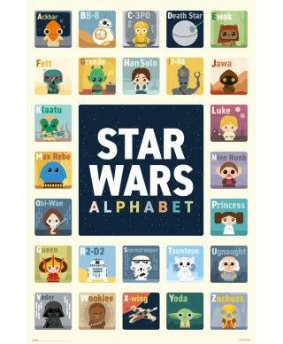 Gwiezdne Wojny Alfabet - plakat