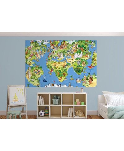 Fototapeta dla dzieci - Mapa Świata - 175x115 cm