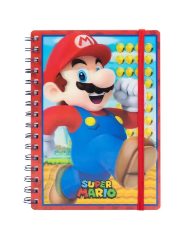 Super Mario - notes A5 kołozeszyt z metaliczną okładką