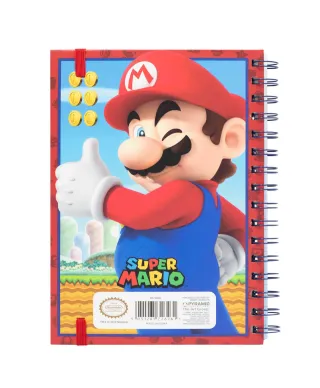 Super Mario - notes A5 kołozeszyt z metaliczną okładką
