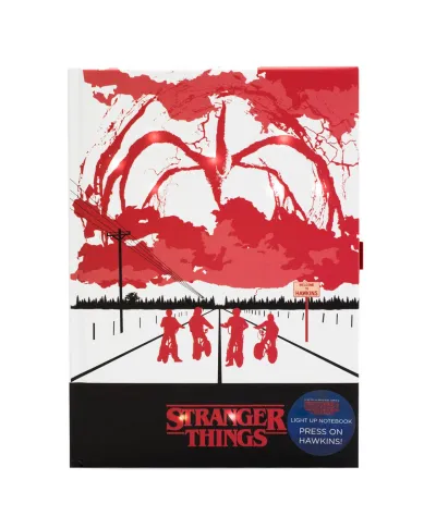 Stranger Things Mind Flayer - świecący notes A5