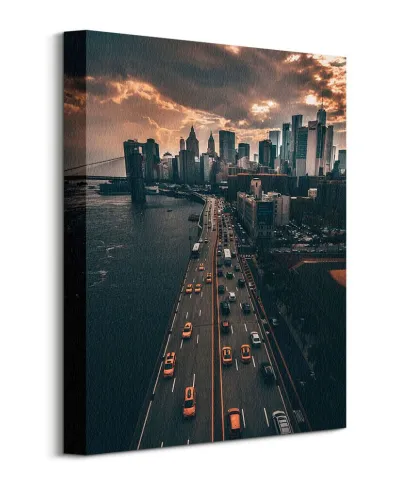 Pochmurny Manhattan - Obraz na płótnie