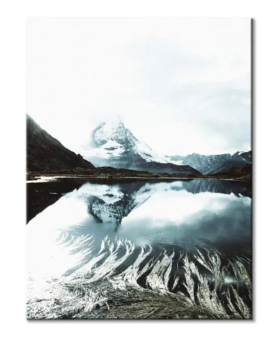 Matterhorn we mgle - Obraz na płótnie