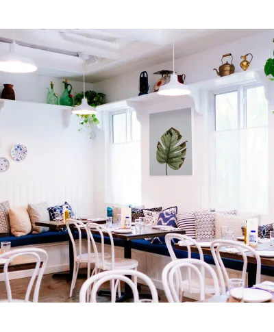 Liść monstery - obraz na płótnie