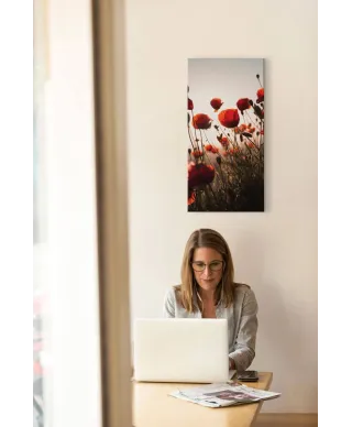Czerwone maki - obraz na płótnie