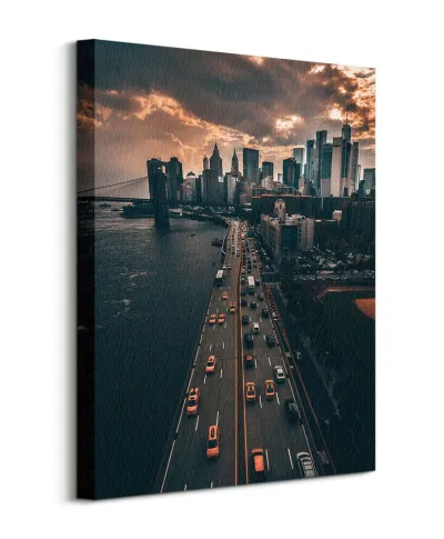 Pochmurny Manhattan - obraz na płótnie