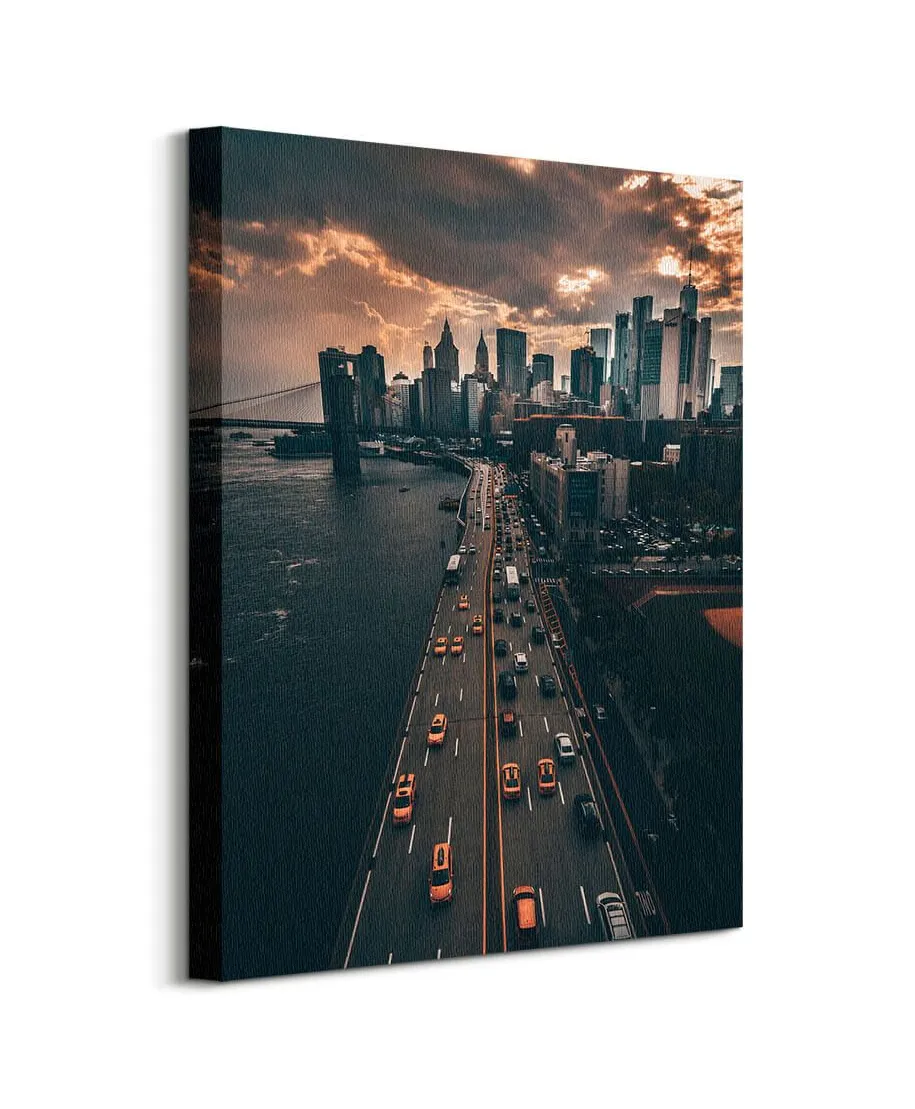 Pochmurny Manhattan - obraz na płótnie