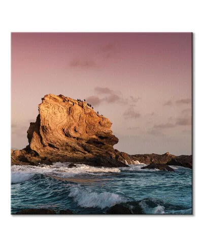 Morska skała - obraz na płótnie