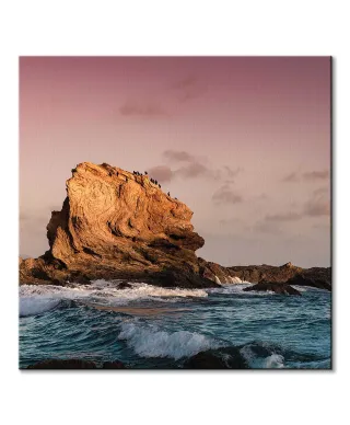 Morska skała - obraz na płótnie