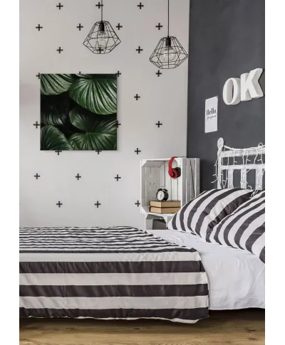 Zielone Liście - obraz na płótnie