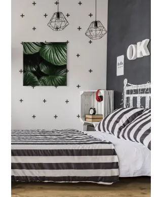 Zielone Liście - obraz na płótnie