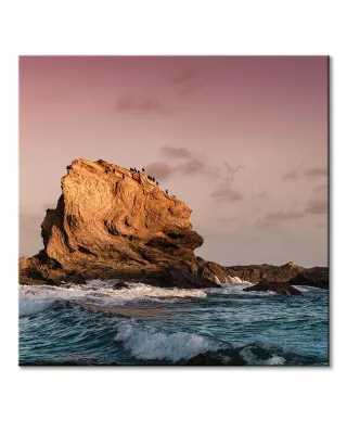 Morska skała - obraz na płótnie