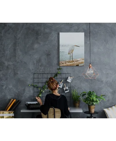 Czapla - obraz na płótnie