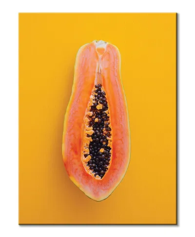 Papaja - obraz na płótnie