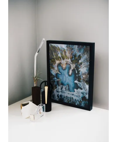 Zimowe jezioro - plakat