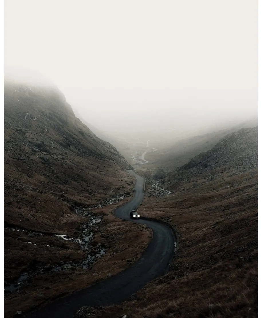 Droga we mgle - plakat