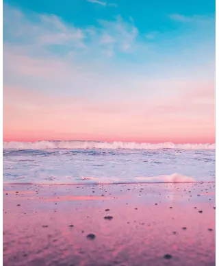 Różowa Plaża - plakat