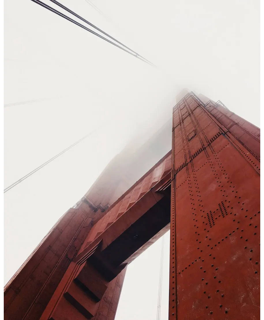 Golden Gate we mgle - plakat