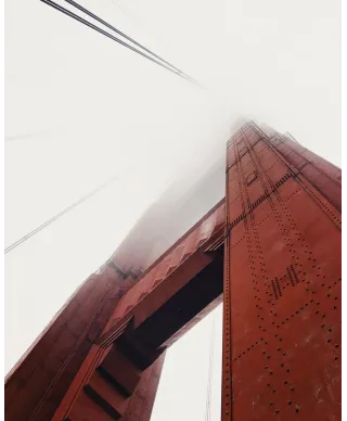 Golden Gate we mgle - plakat