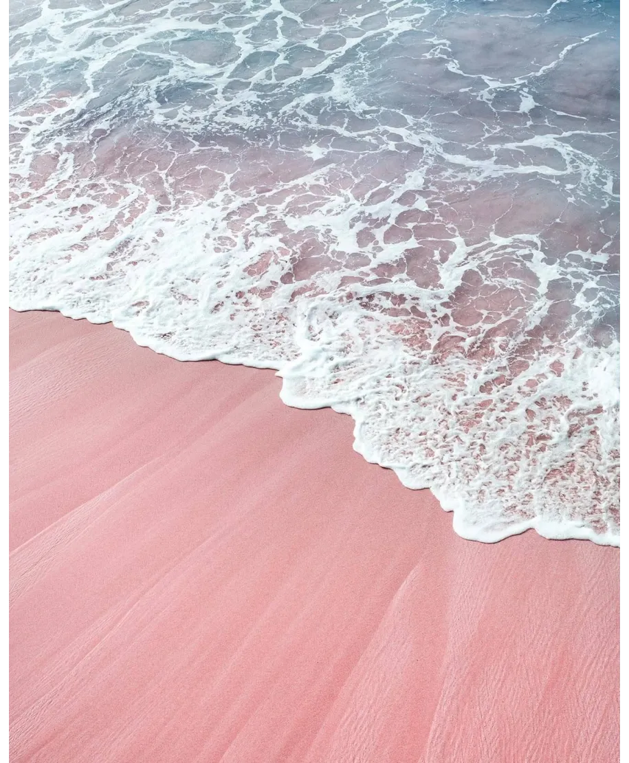 Różowy piasek - plakat