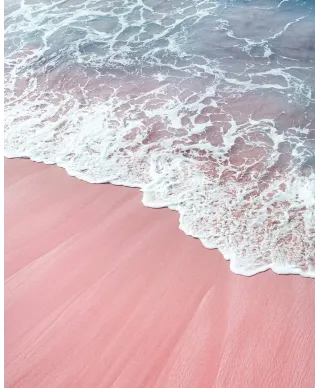 Różowy piasek - plakat