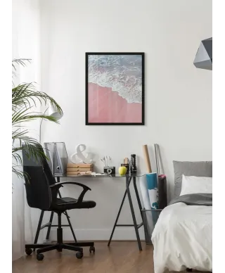 Różowy piasek - plakat