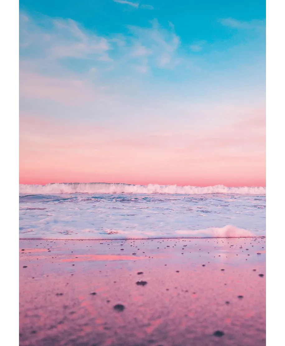 Różowa Plaża - plakat