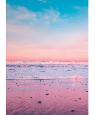 Różowa Plaża - plakat