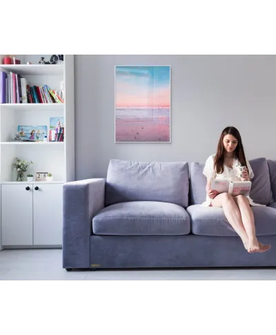 Różowa Plaża - plakat