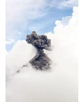 Erupcja Wulkanu - plakat