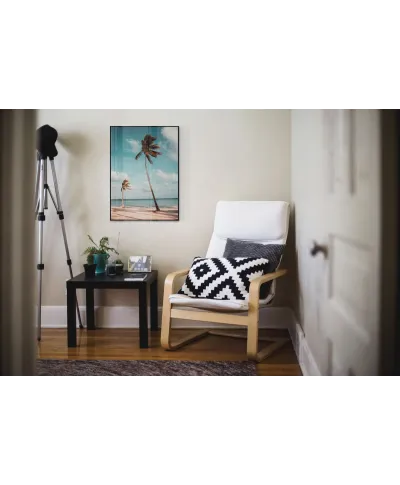 Palmy na plaży - plakat