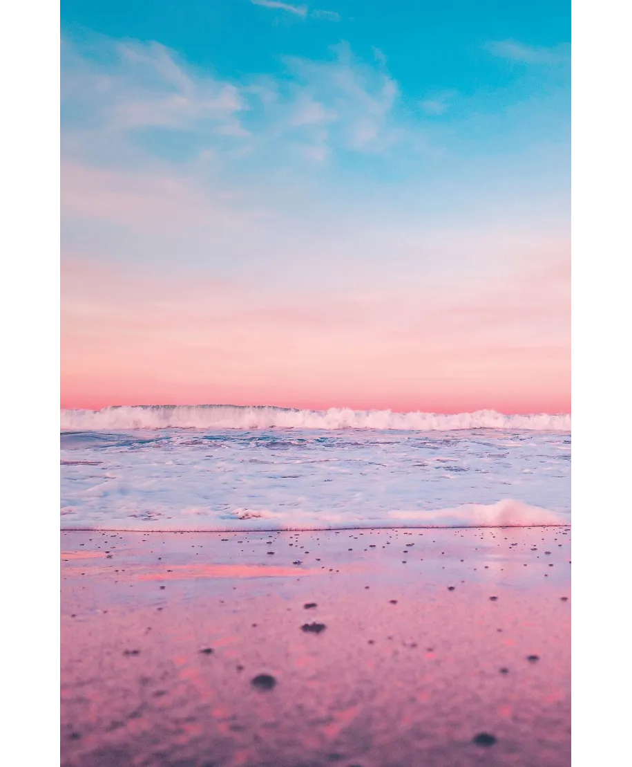 Różowa Plaża - plakat