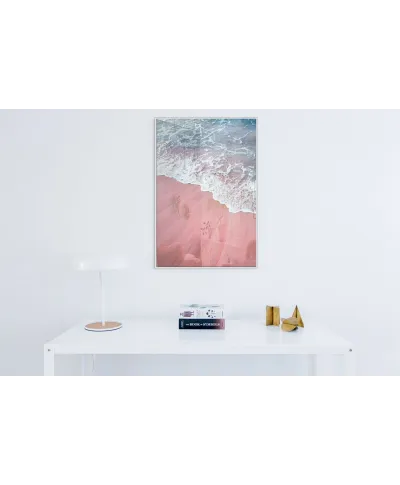 Różowy piasek - plakat