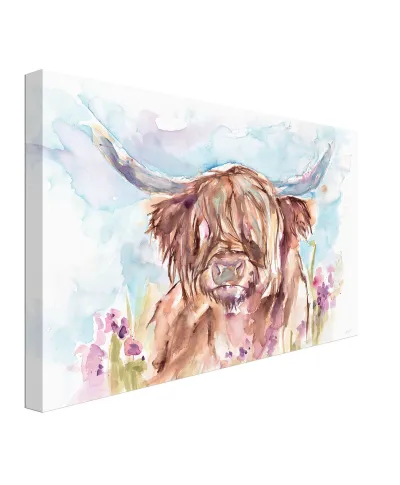 Highland Cow - obraz na płótnie