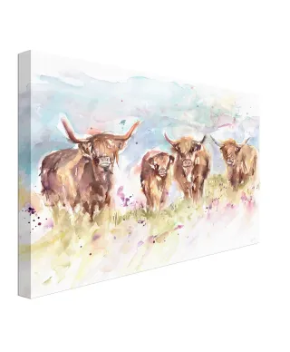 Highland Herd - obraz na płótnie