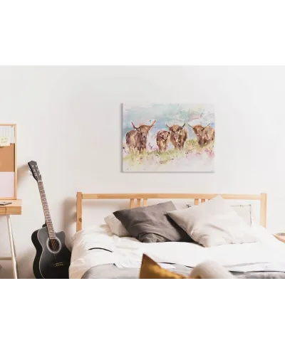Highland Herd - obraz na płótnie