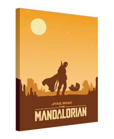 Star Wars The Mandalorian Meeting - obraz na płótnie