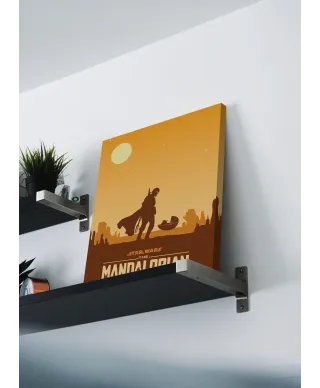 Star Wars The Mandalorian Meeting - obraz na płótnie