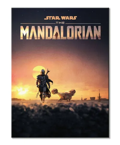 Star Wars The Mandalorian Dusk - obraz na płótnie