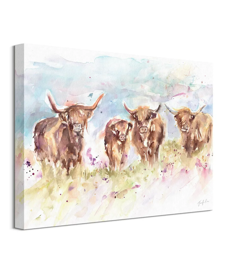 Highland Herd - obraz na płótnie