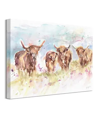 Highland Herd - obraz na płótnie
