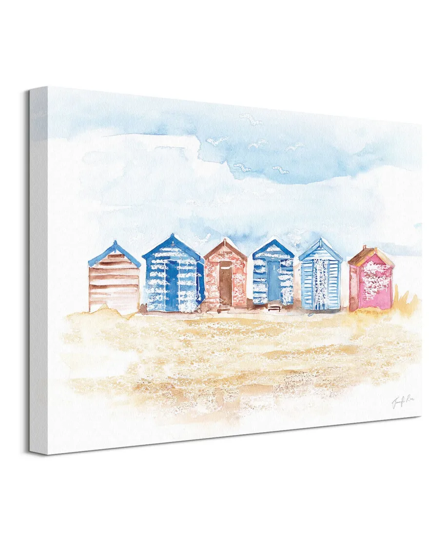 Beach Huts - obraz na płótnie