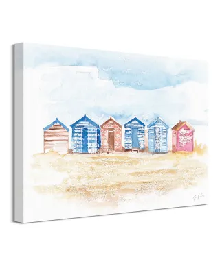 Beach Huts - obraz na płótnie